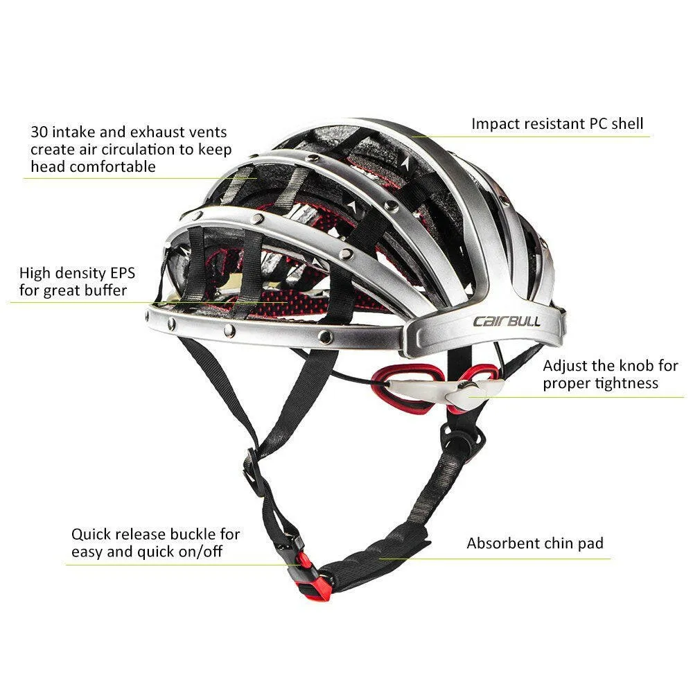 Bike Helmet Foldable Cycling Helmet Adult Road Bike Safety Helmet Lightweight Sports Protective Equipment