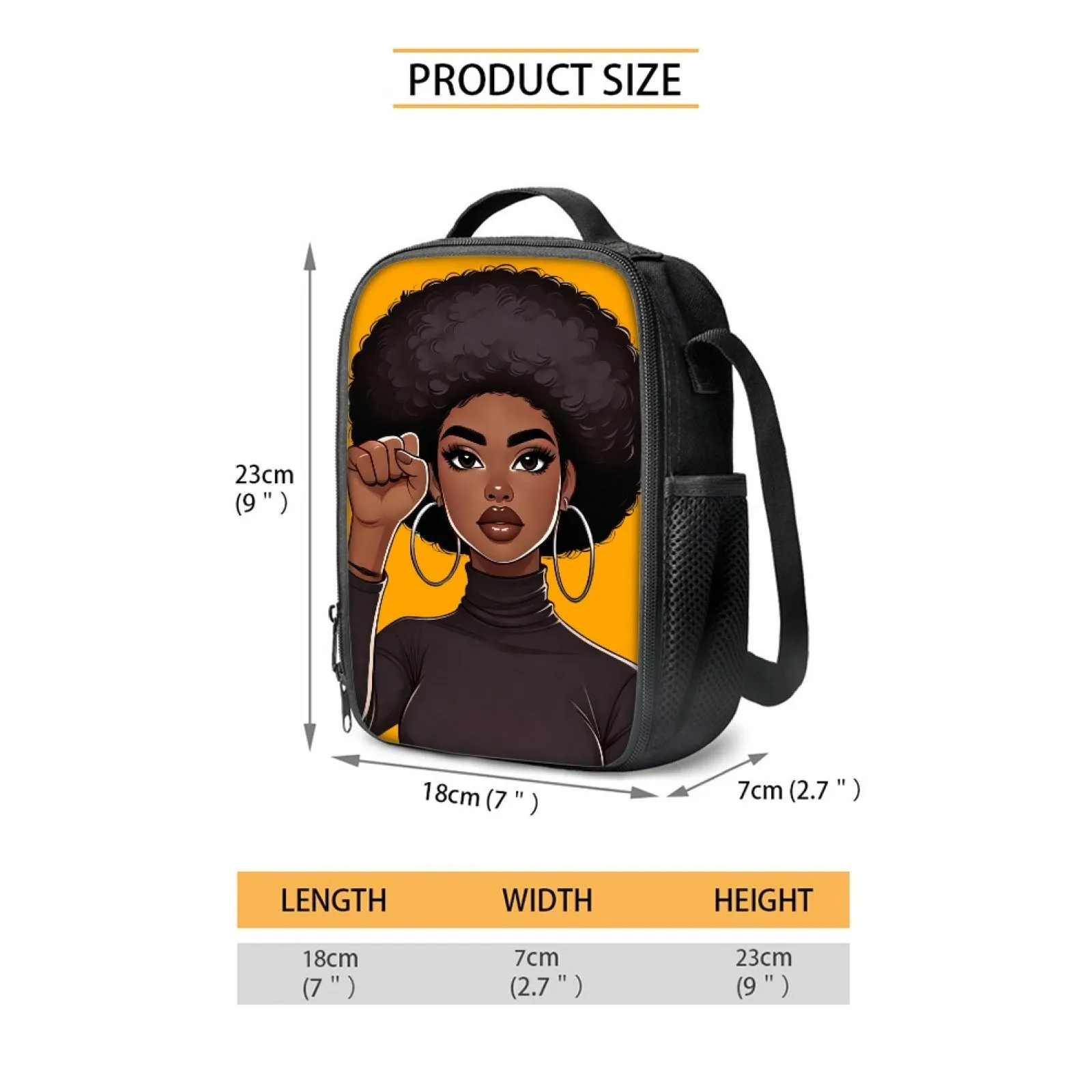 Black And Proud Woman - Lunch Bag