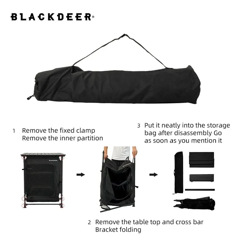 BLACKDEER Foldable Storage Table