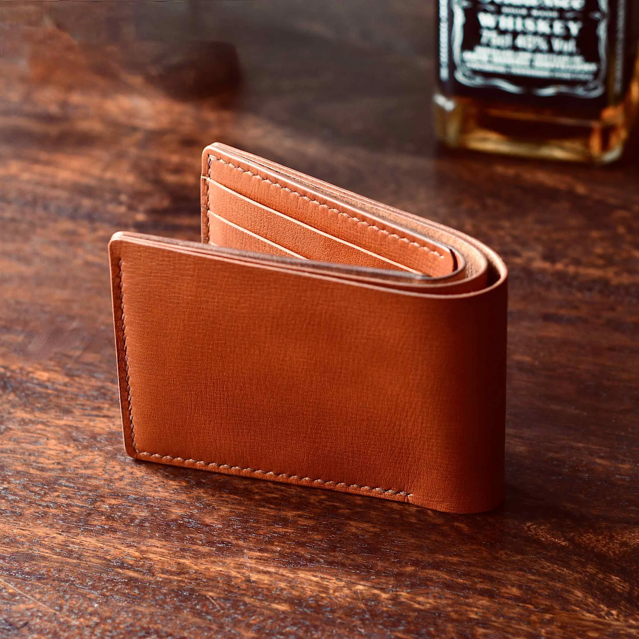 Classic Wallet - Chestnut Textured Leather