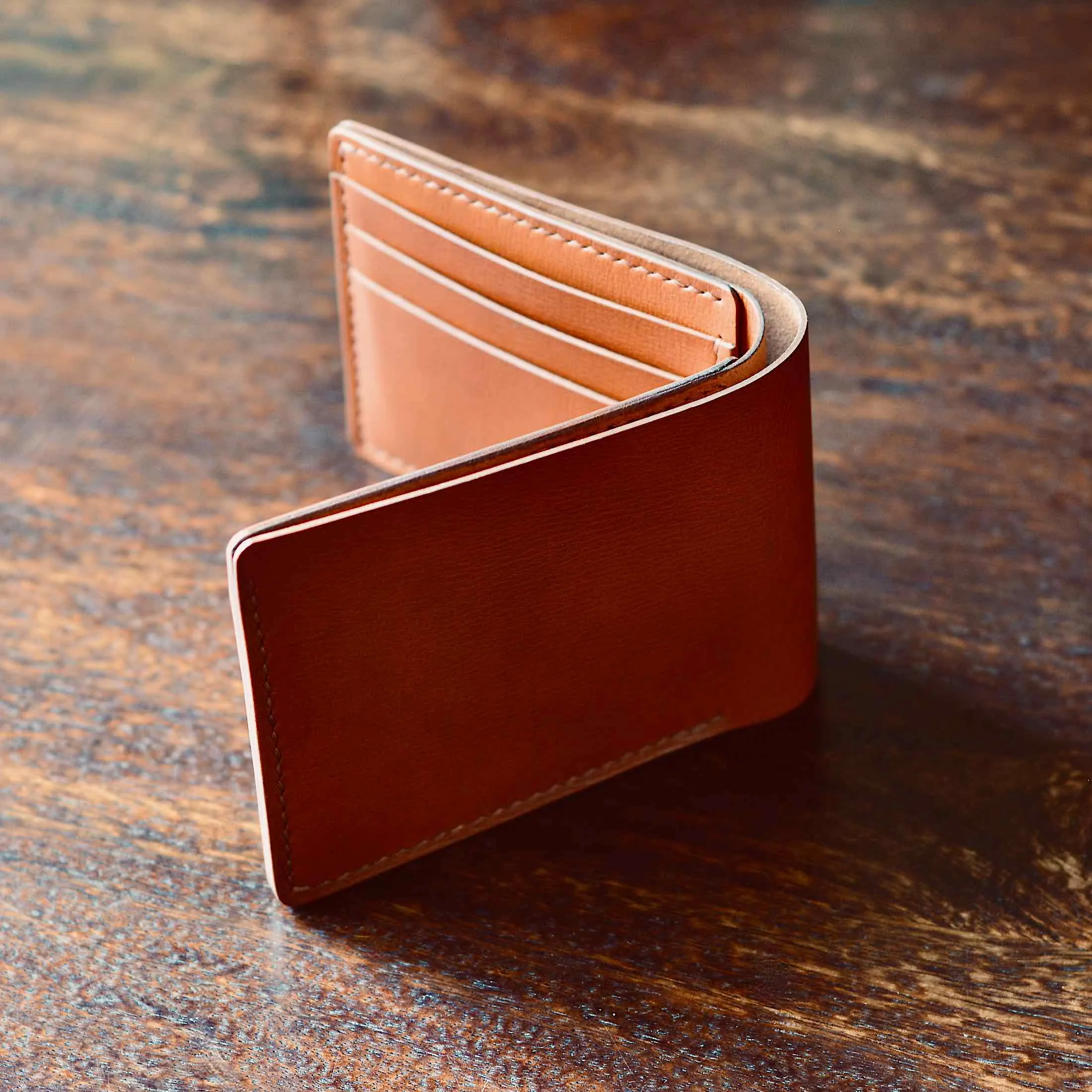 Classic Wallet - Chestnut Textured Leather