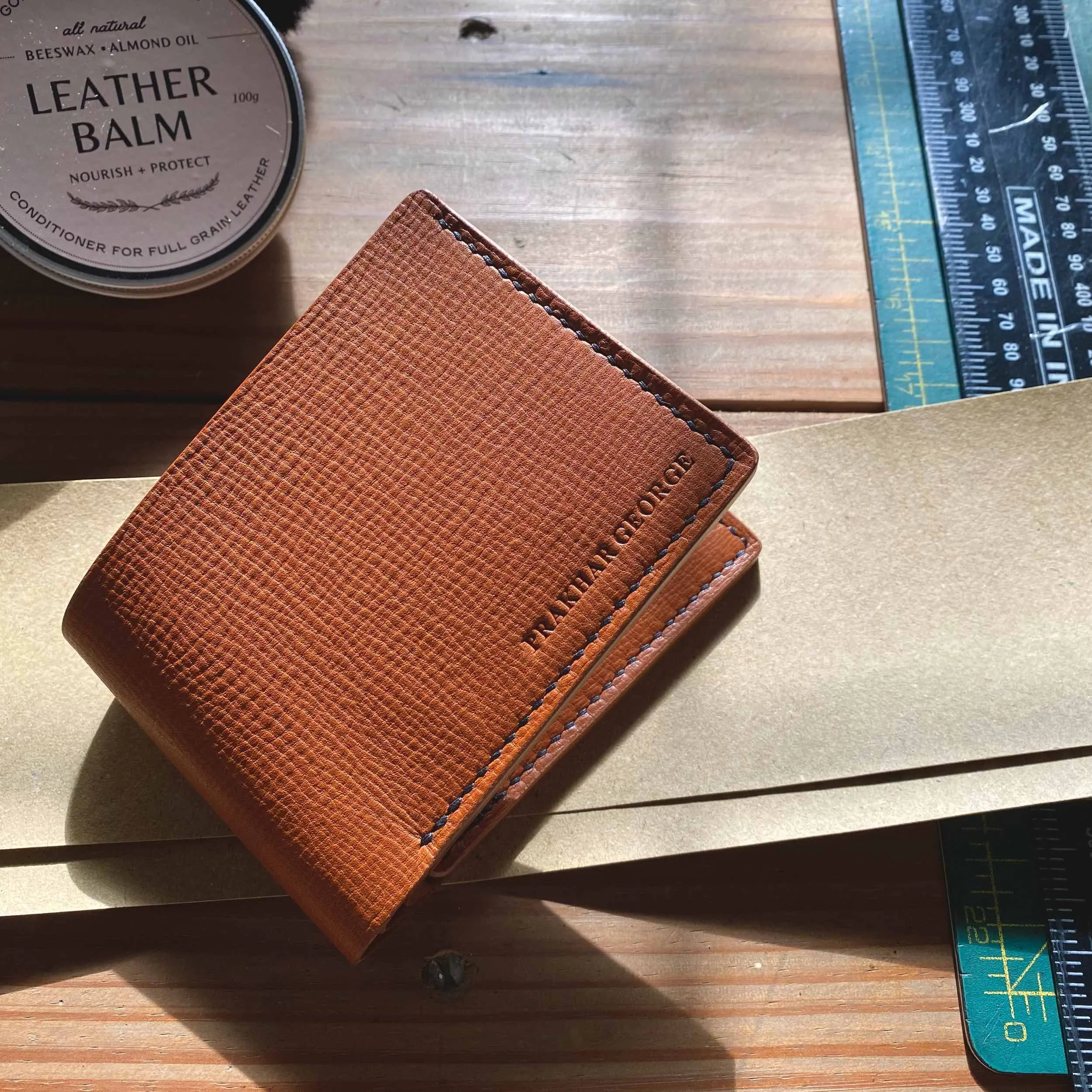 Classic Wallet - Chestnut Textured Leather