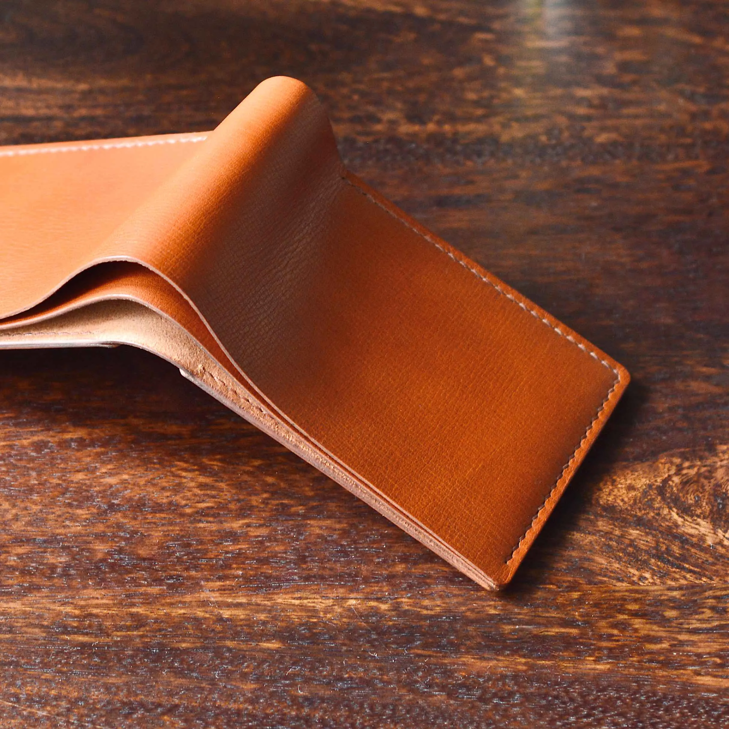 Classic Wallet - Chestnut Textured Leather