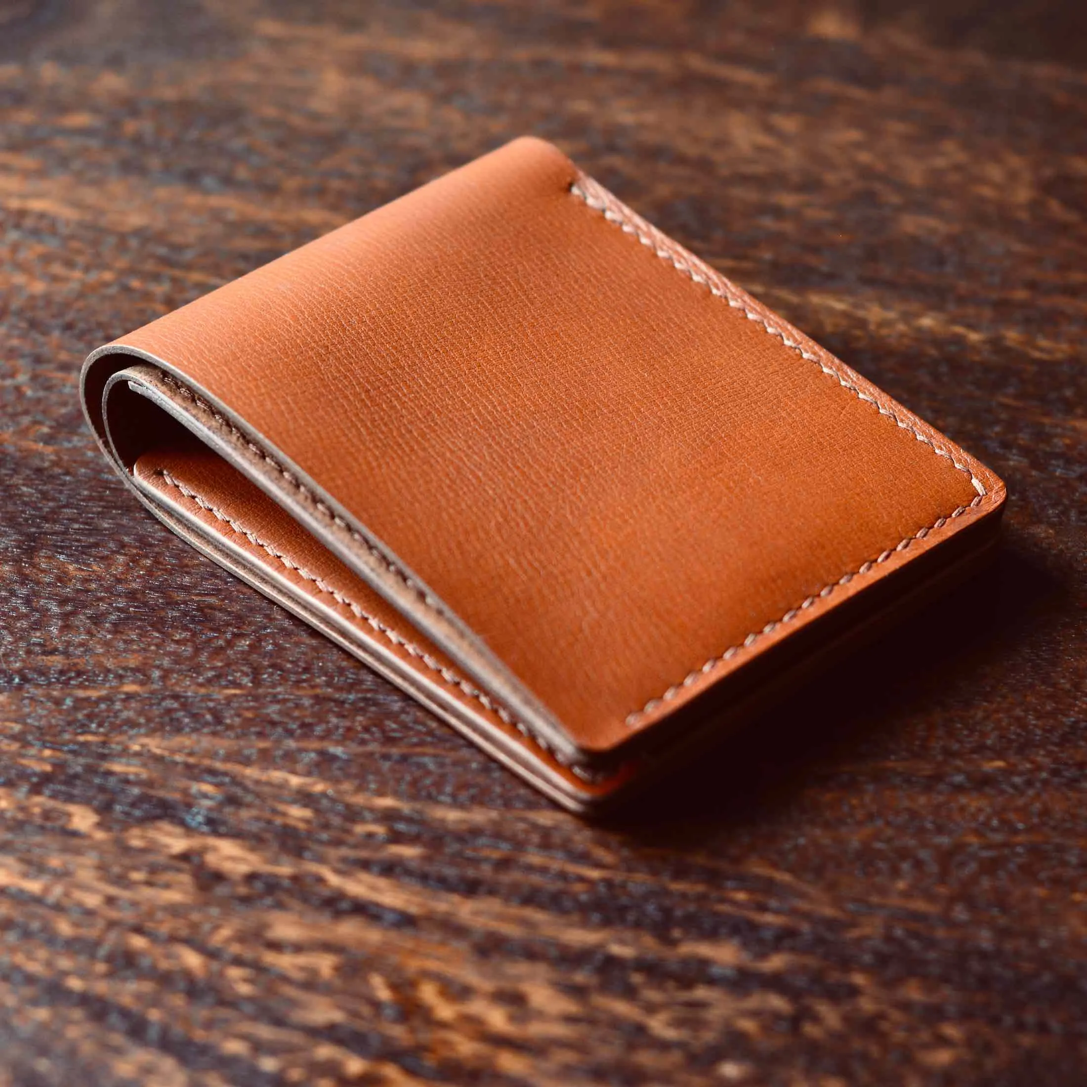 Classic Wallet - Chestnut Textured Leather