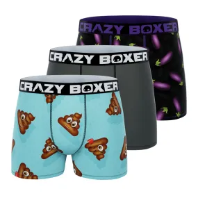 CRAZYBOXER Emoti Men's Boxer Briefs (3 pack)