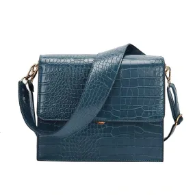 Crocodile Stone Crossbody Bag