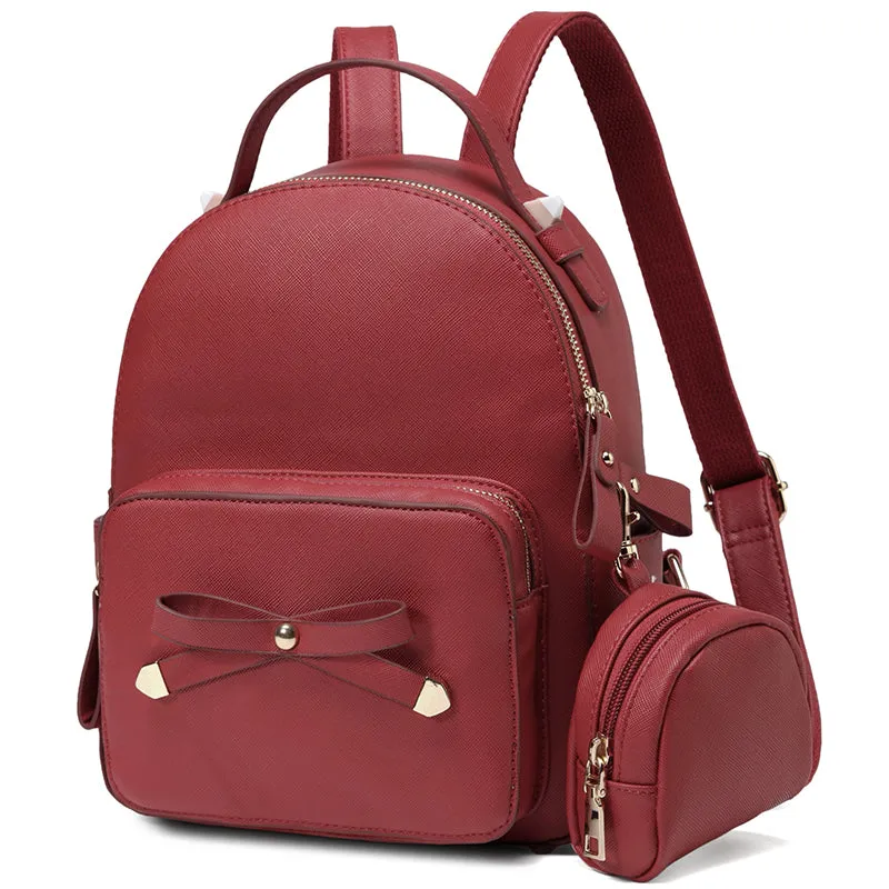 Cute Bow-knot Mini Backpack