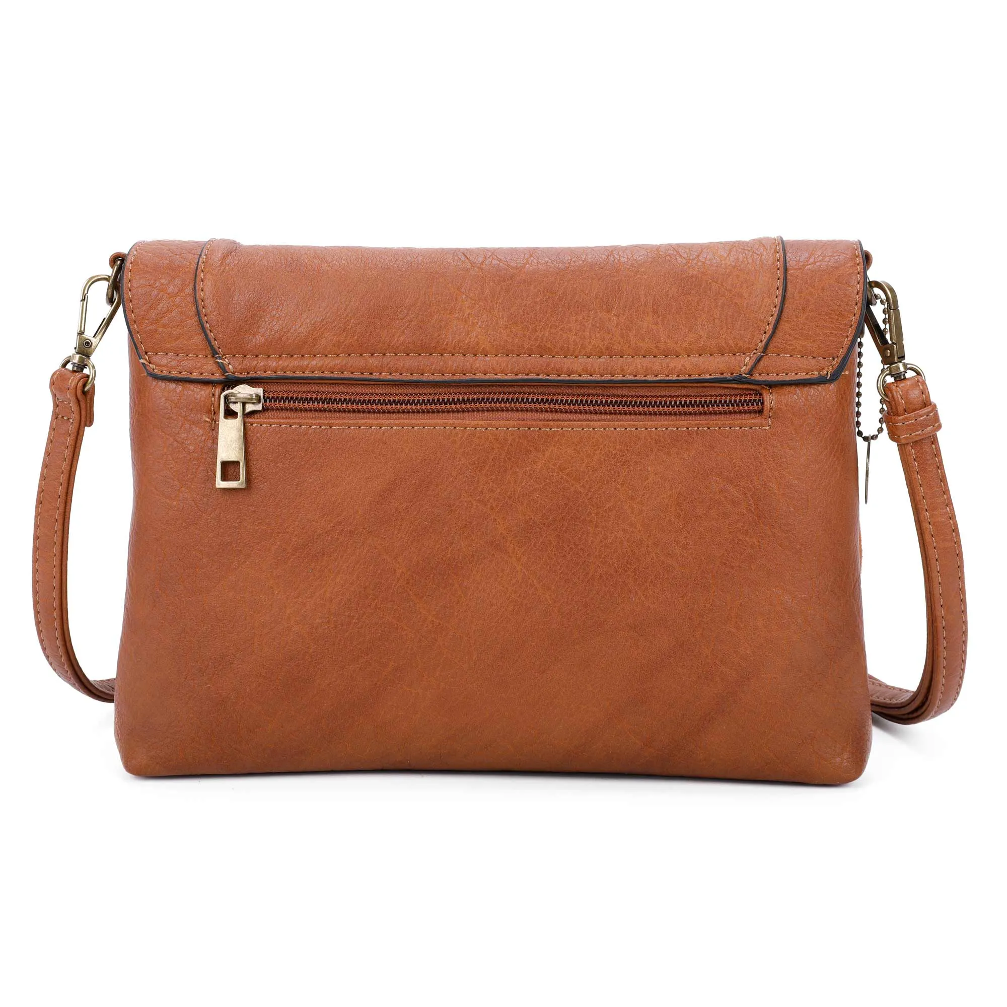 Dallas Fringe Crossbody Bag - Light Brown