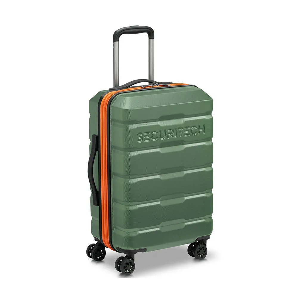 Delsey Paris Securitech® Citadel DY40058 55cm 4 Double Wheels Trolley Case - Green