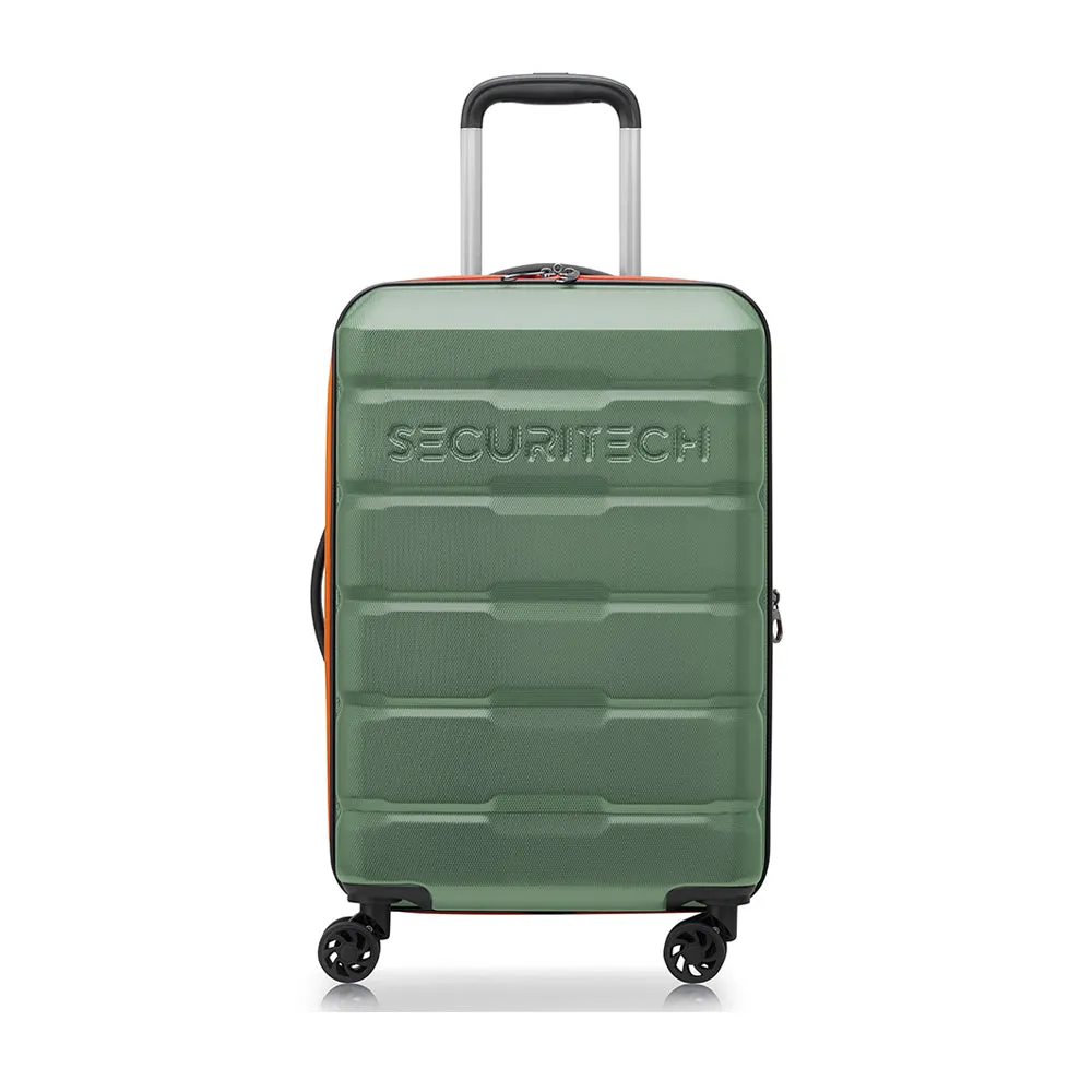 Delsey Paris Securitech® Citadel DY40058 55cm 4 Double Wheels Trolley Case - Green