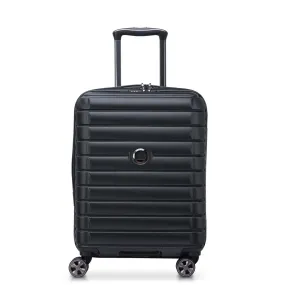 Delsey Suitcase Shadow 5.0 55Cm 4 Double Wheels Expandable Trolley Case Black