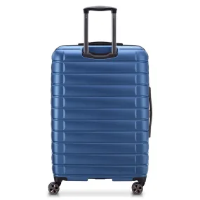 Delsey Suitcase Shadow 5.0 75Cm 4 Double Wheels Expandable Trolley Case Blue