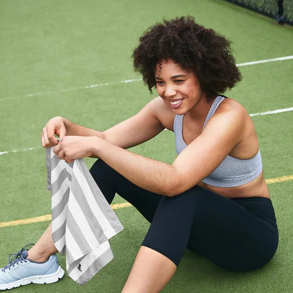 Dock & Bay - Cooling Gym Towel - Goa Grey Striped