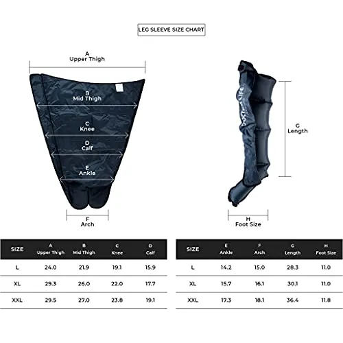 DOCTOR LIFE LX9max Sequential Air Compression Recovery System : Pump   Boots (L)   Extension zippers (for L)