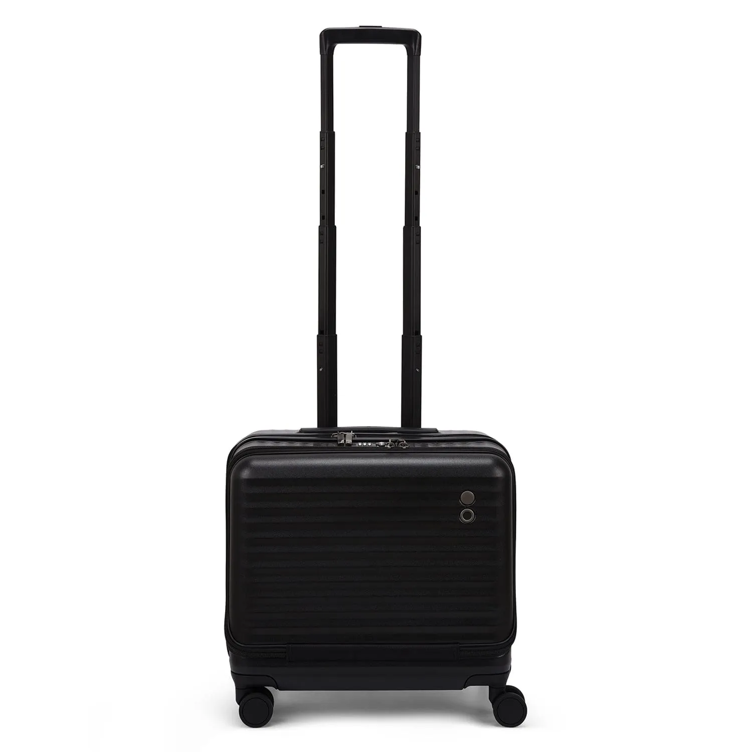 Echolac Celestra 43cm Hardcase Non-Expandable 4 Double Wheel Cabin Luggage Trolley Black - PC183F BLACK 17