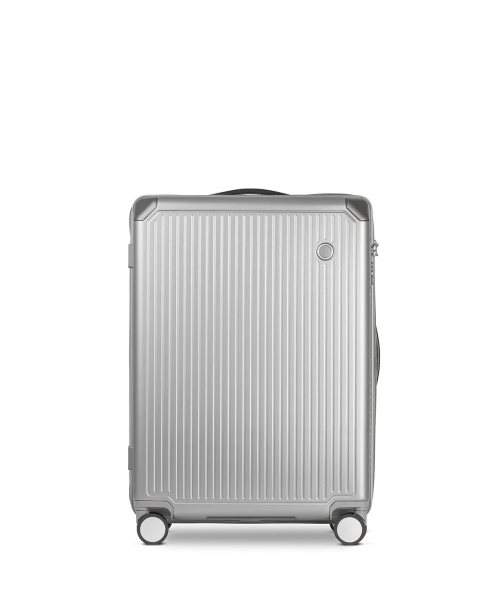 Echolac Shogun 24" 4 Double Wheel Check-In Luggage Trolley Silver - PC148 24 Silver