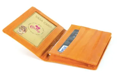 Eel skin Card Wallet - Mia