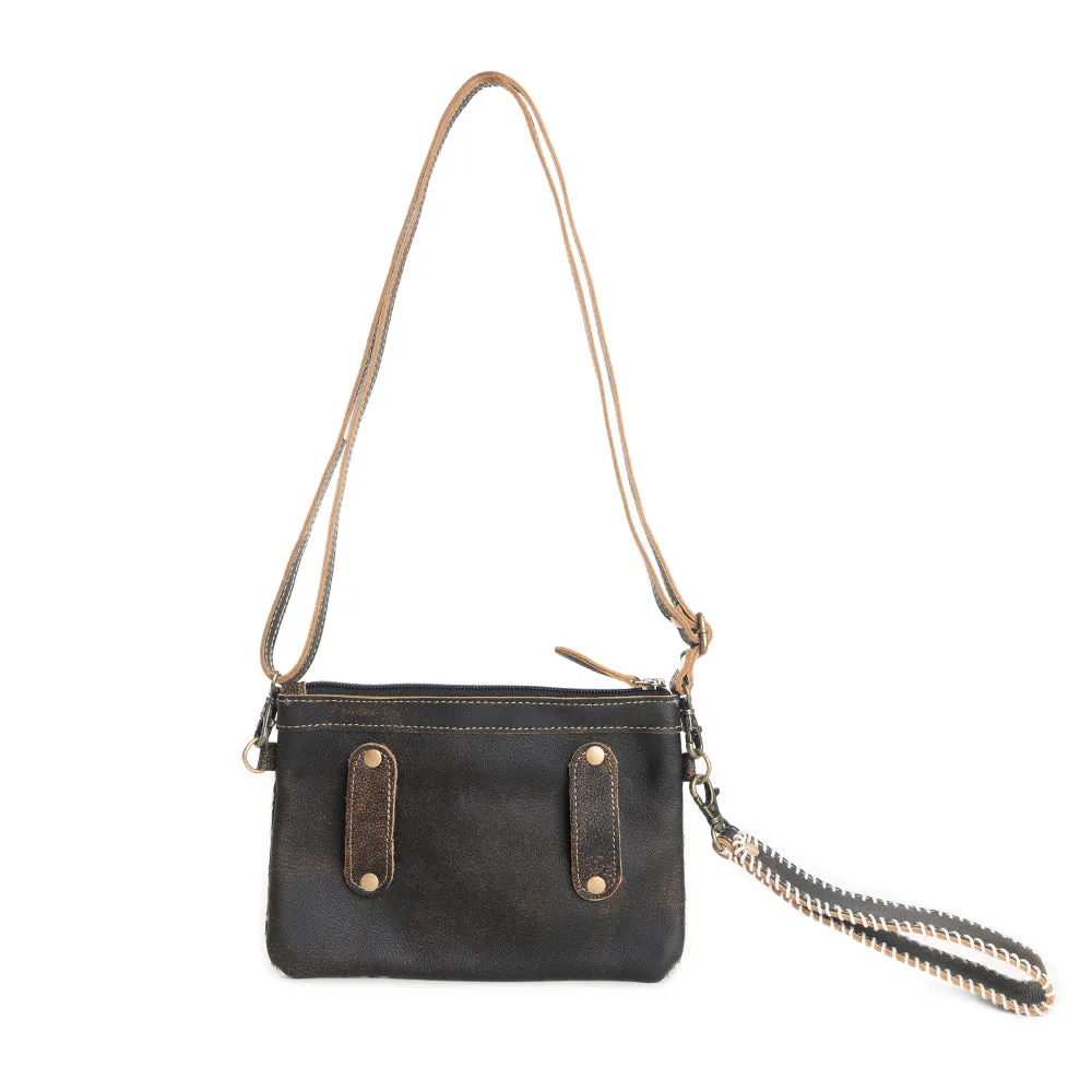 Eye of the Goddess Crossbody Bag in Black