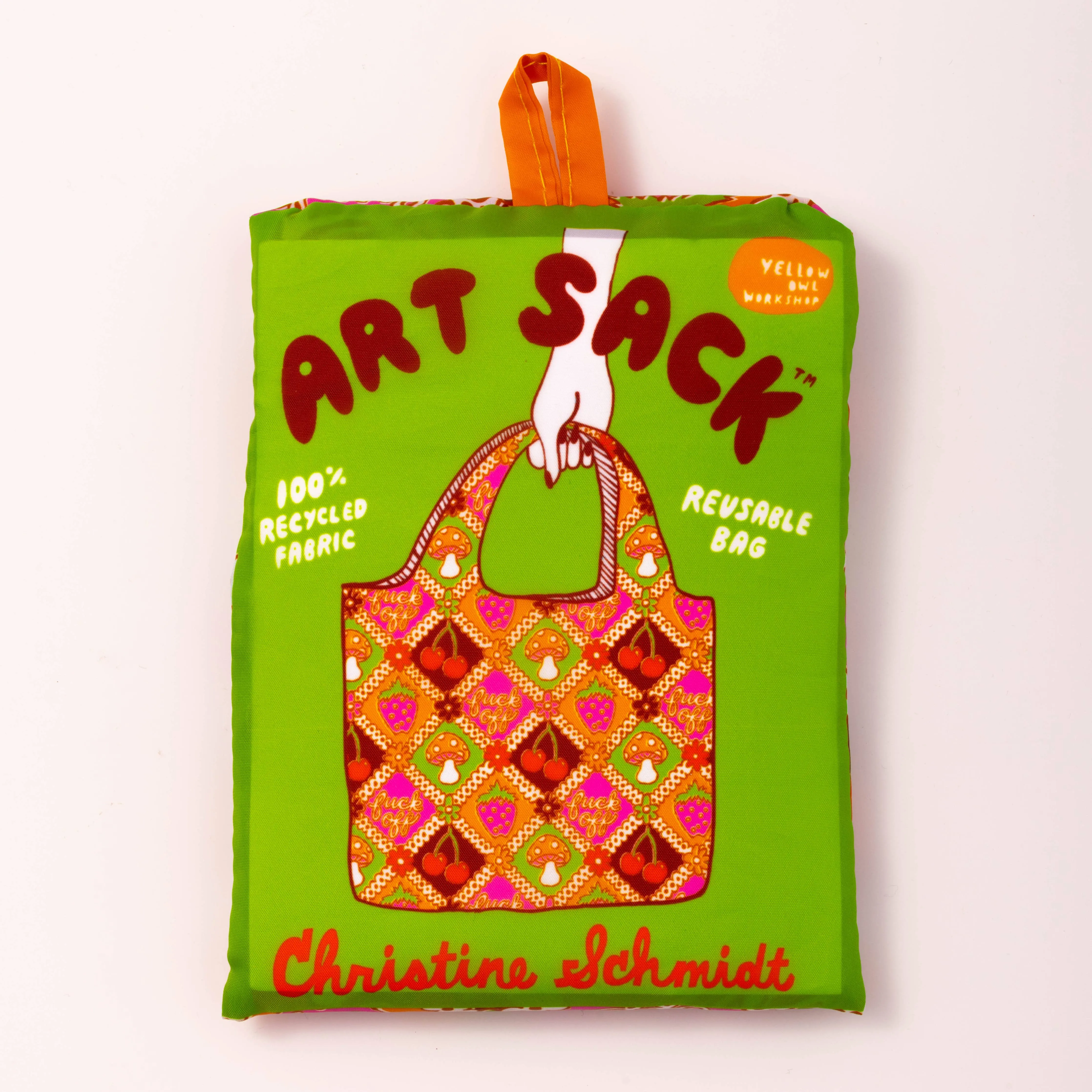 F* Off Retro Art Sack - Eco-Friendly Reusable Tote Bag