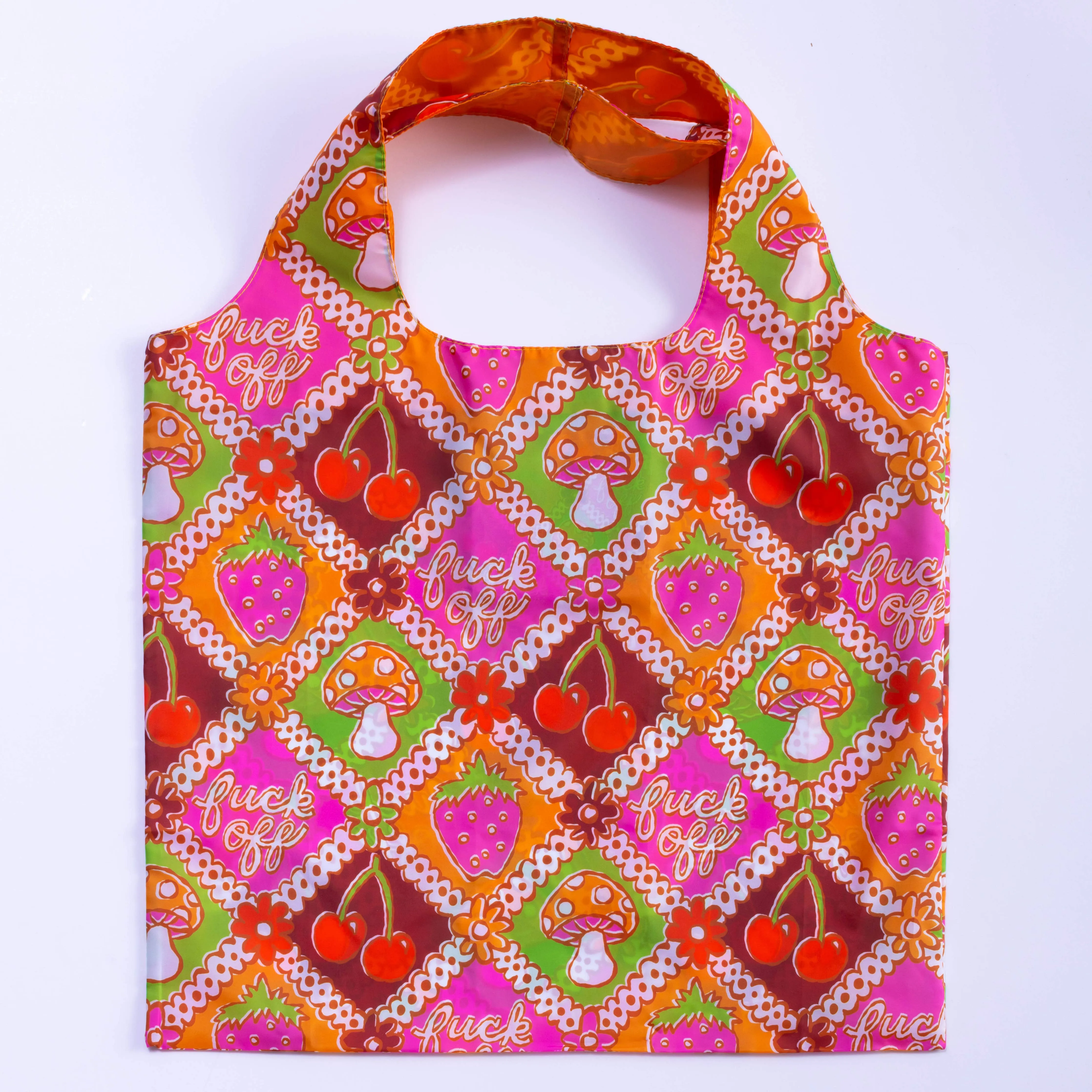 F* Off Retro Art Sack - Eco-Friendly Reusable Tote Bag