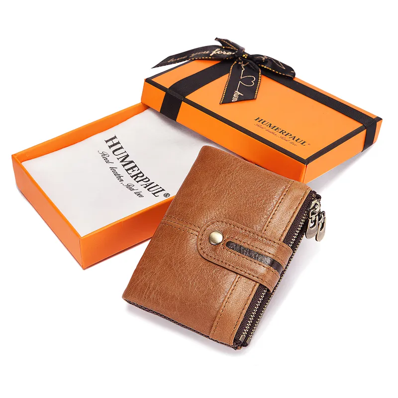 Fashion Men's Genuine Leather Multifunction Wallet / Cool Design Card and Coin Wallets