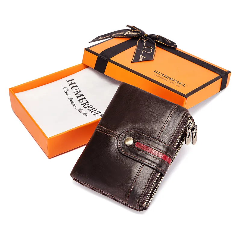 Fashion Men's Genuine Leather Multifunction Wallet / Cool Design Card and Coin Wallets