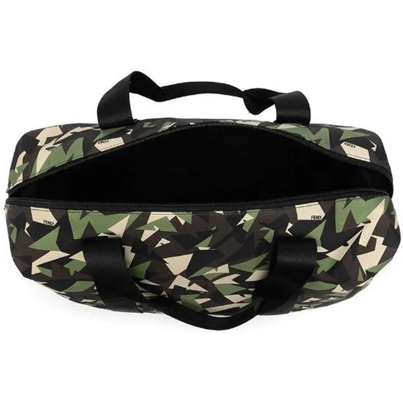 Fendi Kids Camouflage Print Gym Bag