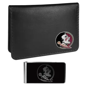 Florida St. Seminoles Weekend Bi-fold Wallet & Black Money Clip