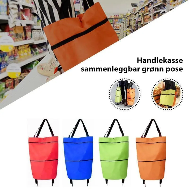 Foldable and environmentally friendly shopping bag