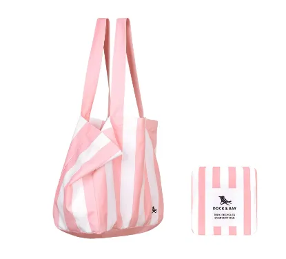 Foldaway Tote Bag - Malibu Pink