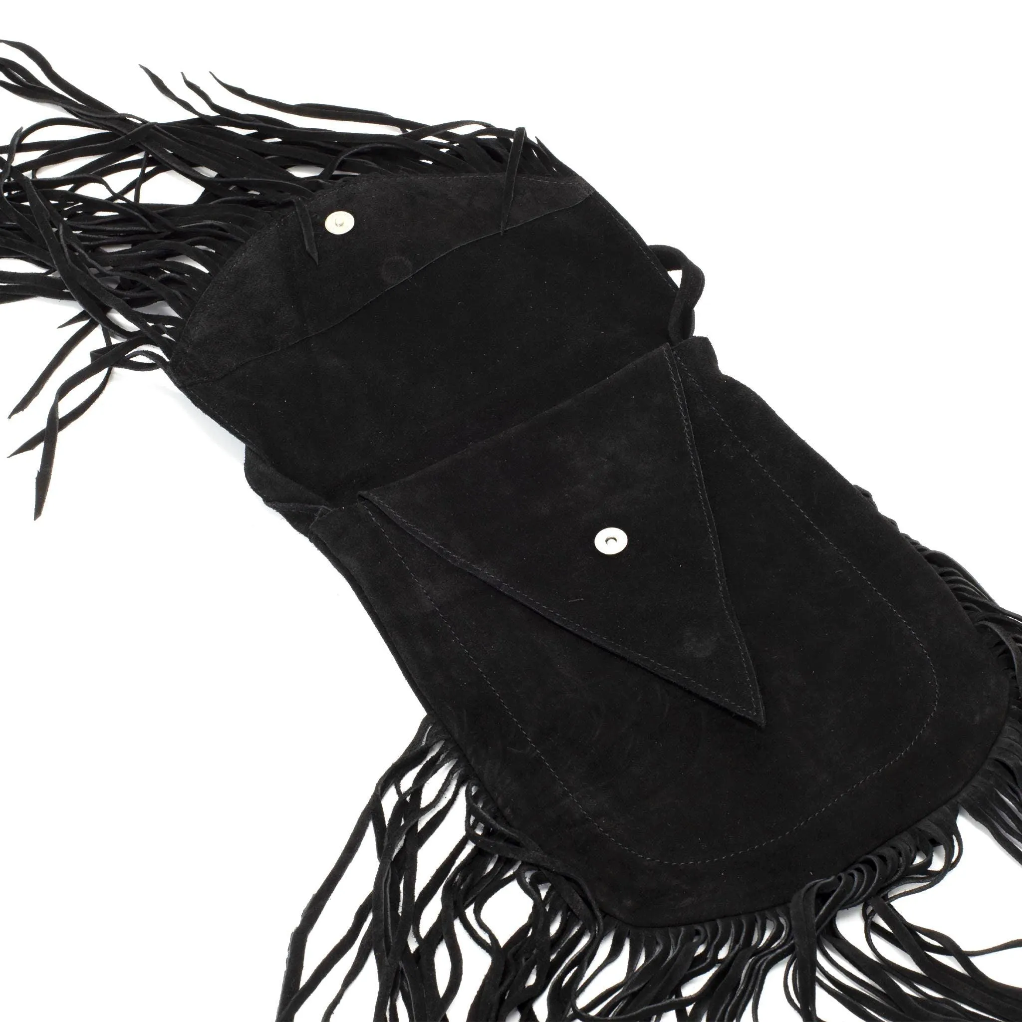 Fringe Leather Shoulder Bag