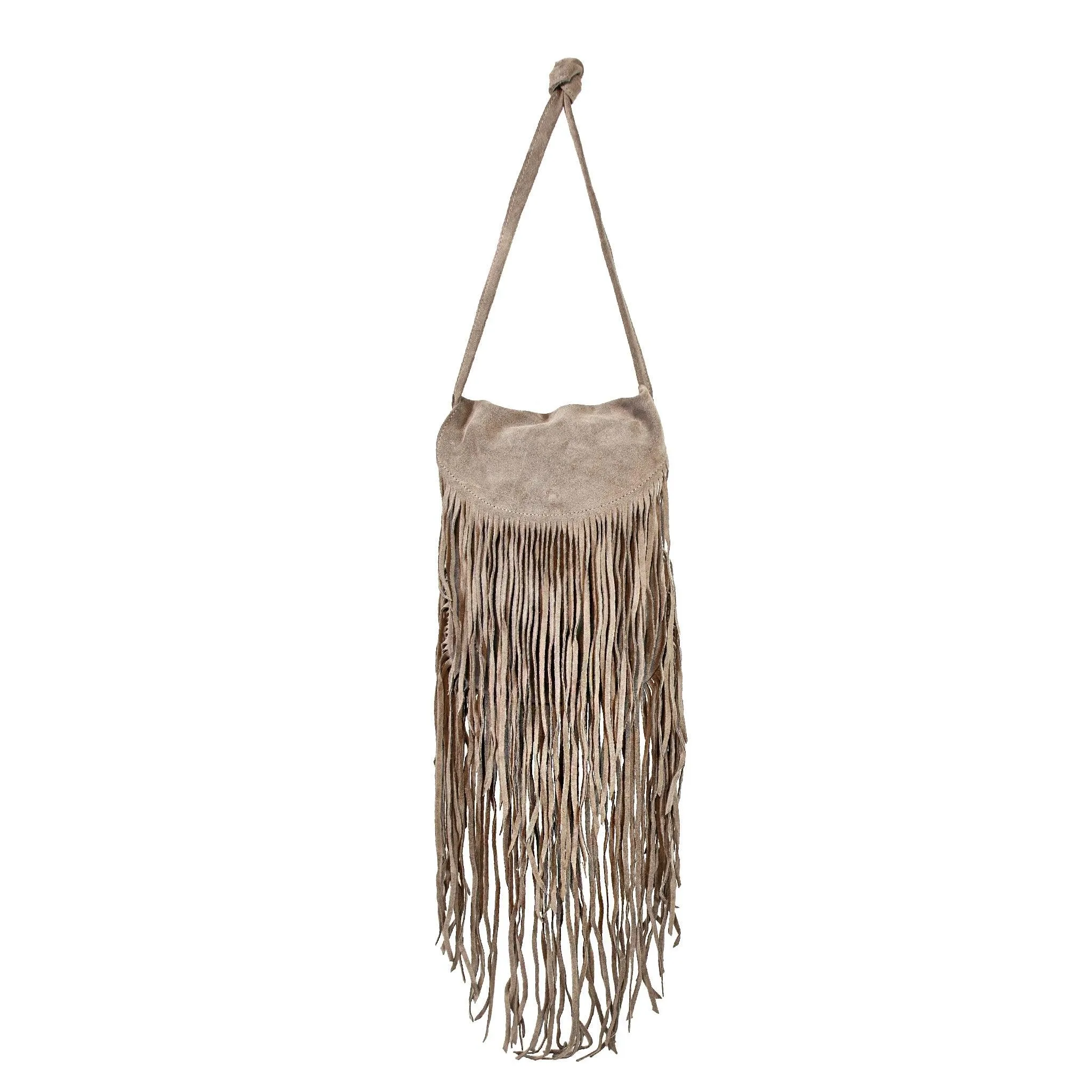 Fringe Leather Shoulder Bag