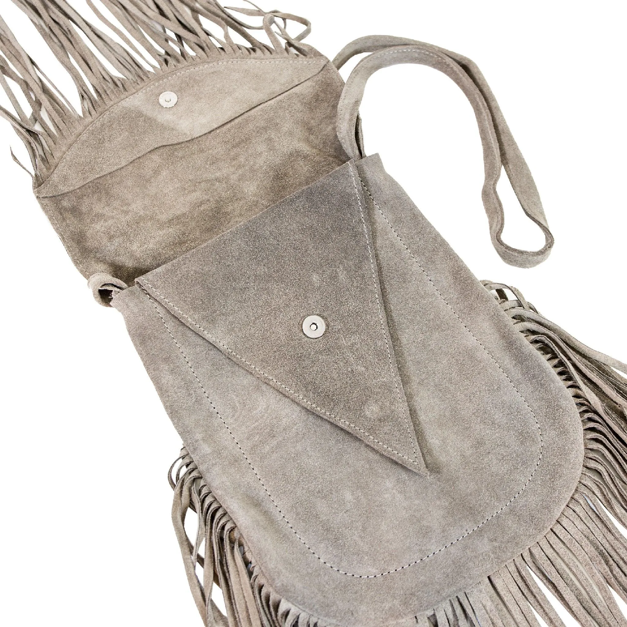 Fringe Leather Shoulder Bag