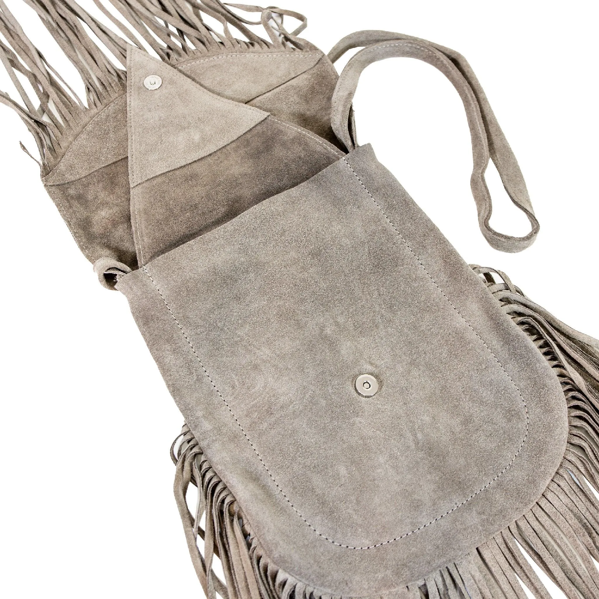 Fringe Leather Shoulder Bag