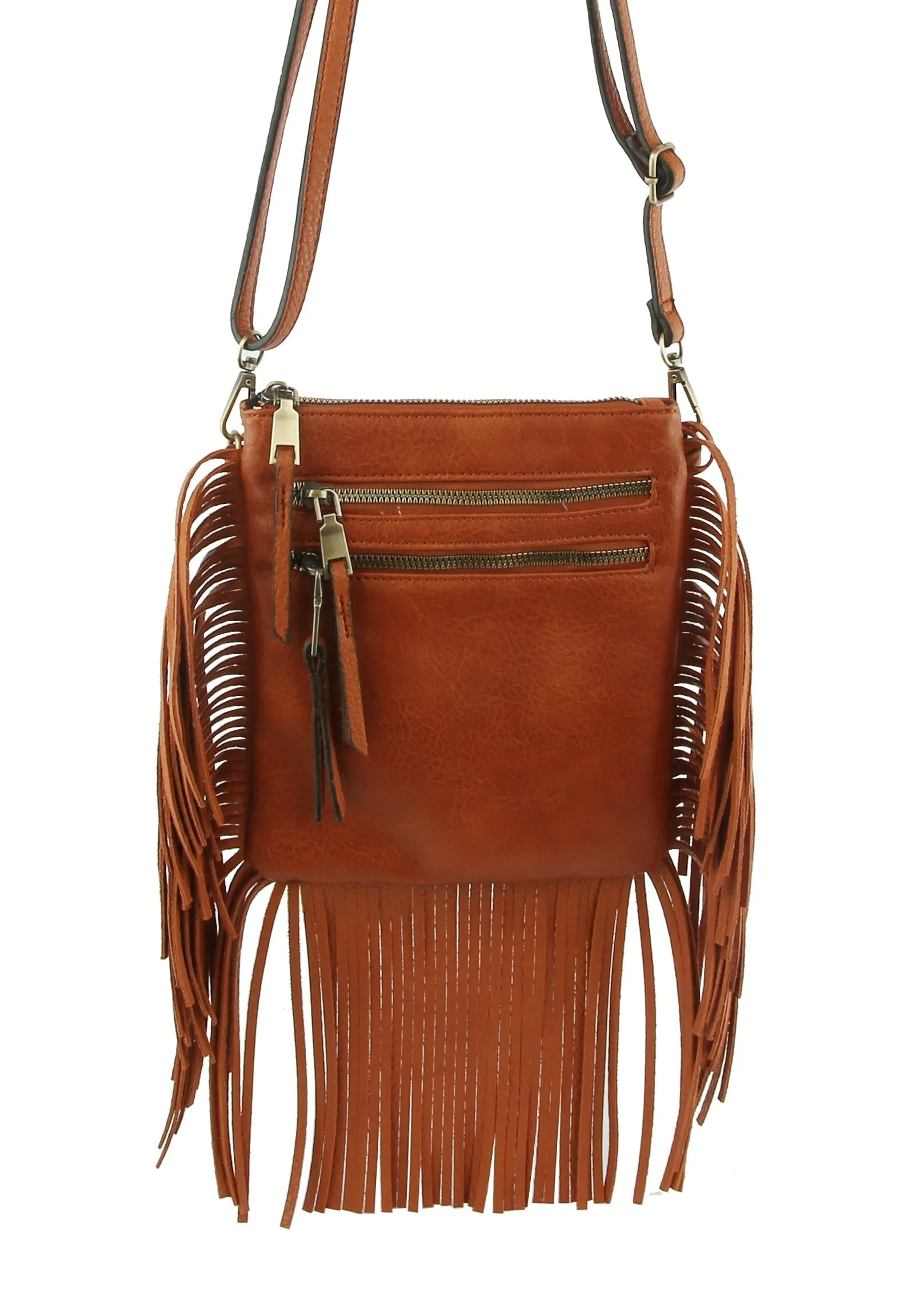 Fringe Tassel Crossbody Handbag Purse by hfstylish