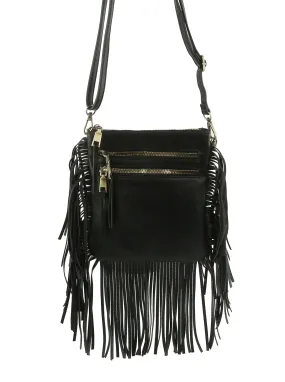 Fringe Tassel Crossbody Handbag Purse by hfstylish