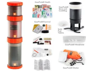 GearPods Wilderness Modular Adventure Gear System - Orange