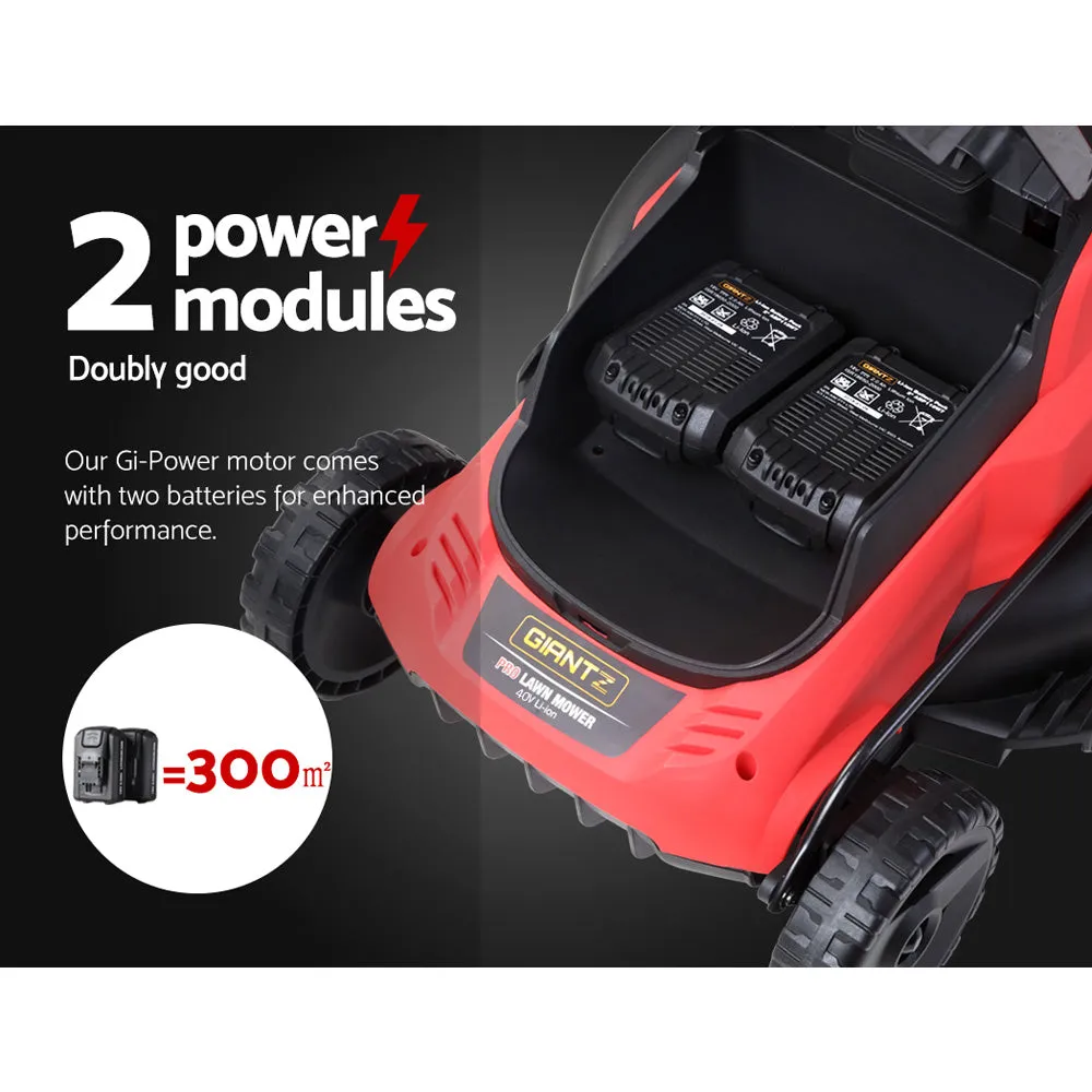 Giantz Lawn Mower Cordless 40V Battery Electric Lawnmower 34cm Width