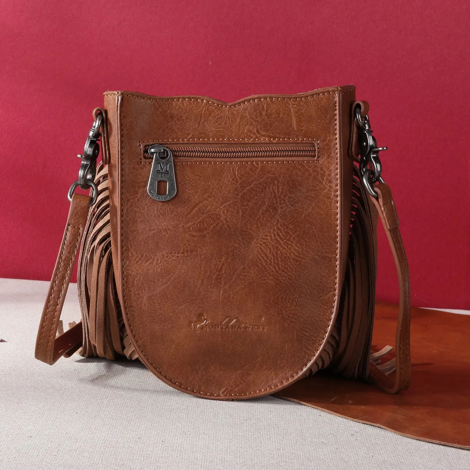 Hair-On Cowhide Fringe Crossbody