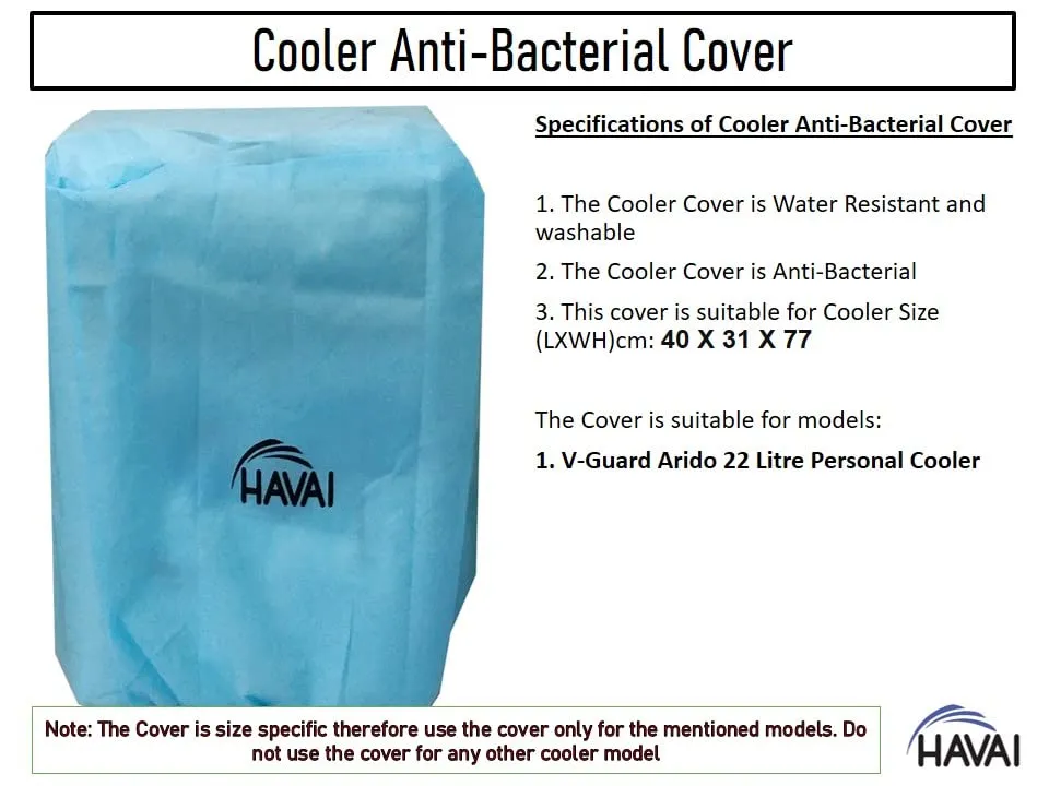 HAVAI Anti Bacterial Cover for V-Guard Arido P22 Personal Cooler Water Resistant.Cover Size(LXBXH) cm: 40 X 31 X 77