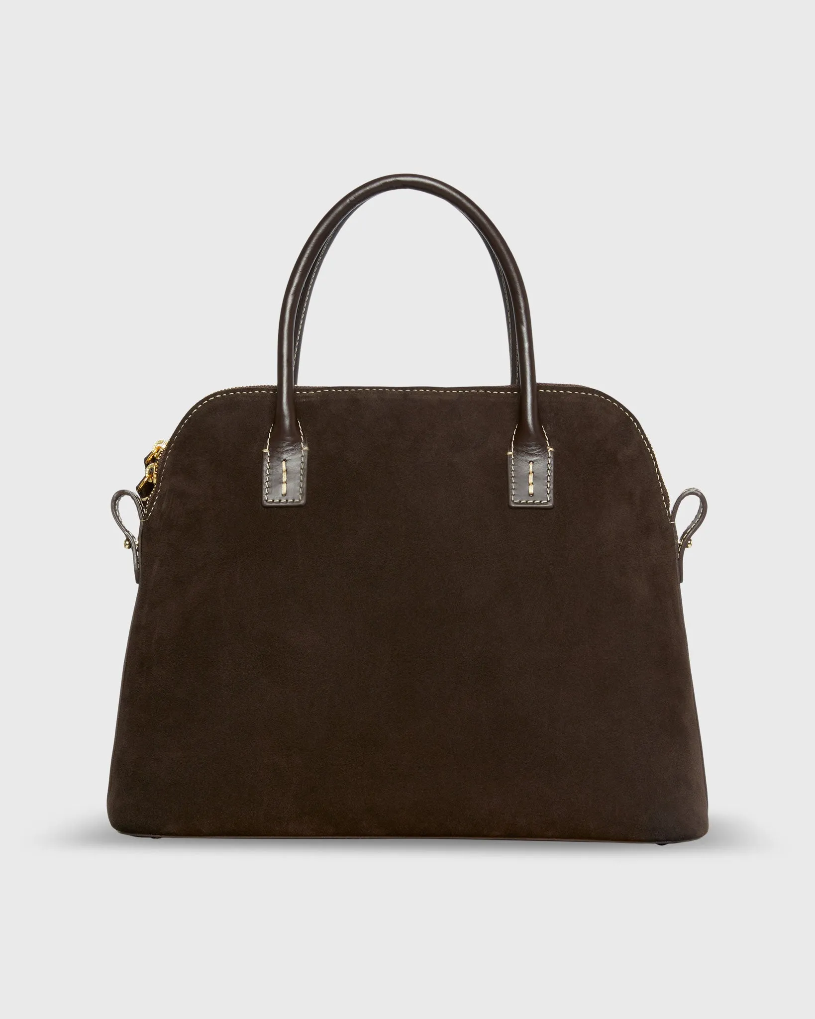 Helen Bag in Dark Brown Suede