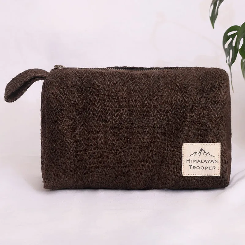 Hemp Pouch Bag | Unisex | Mud Brown