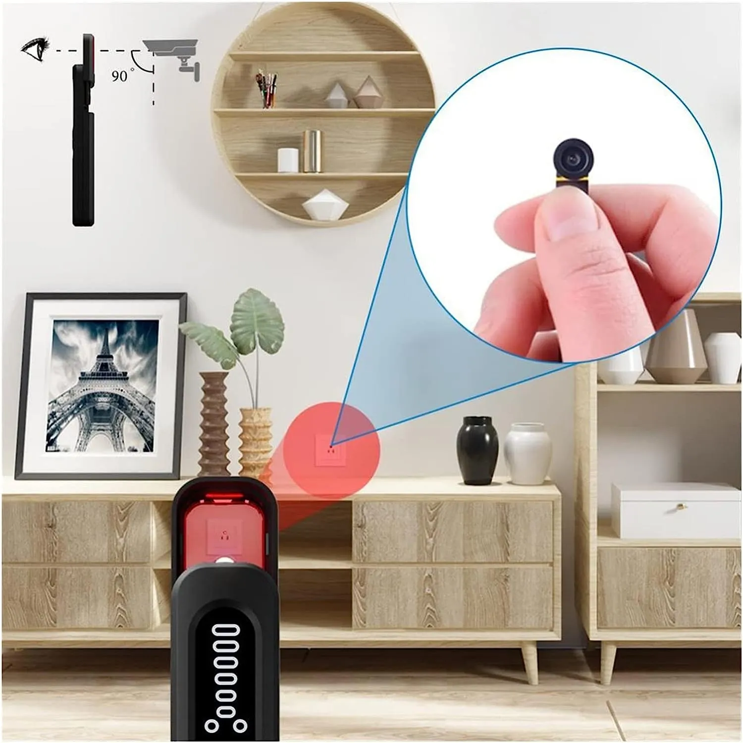 Hidden Camera Detector Bug Sweeper Listening Device GPS Tracker Detector