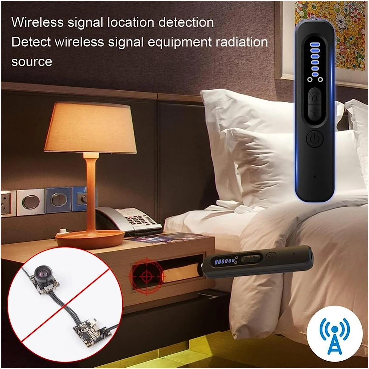 Hidden Camera Detector Bug Sweeper Listening Device GPS Tracker Detector