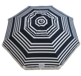 Hollie & Harrie Classic Fringe 210cm Canvas Beach Umbrella - Hello Sailor