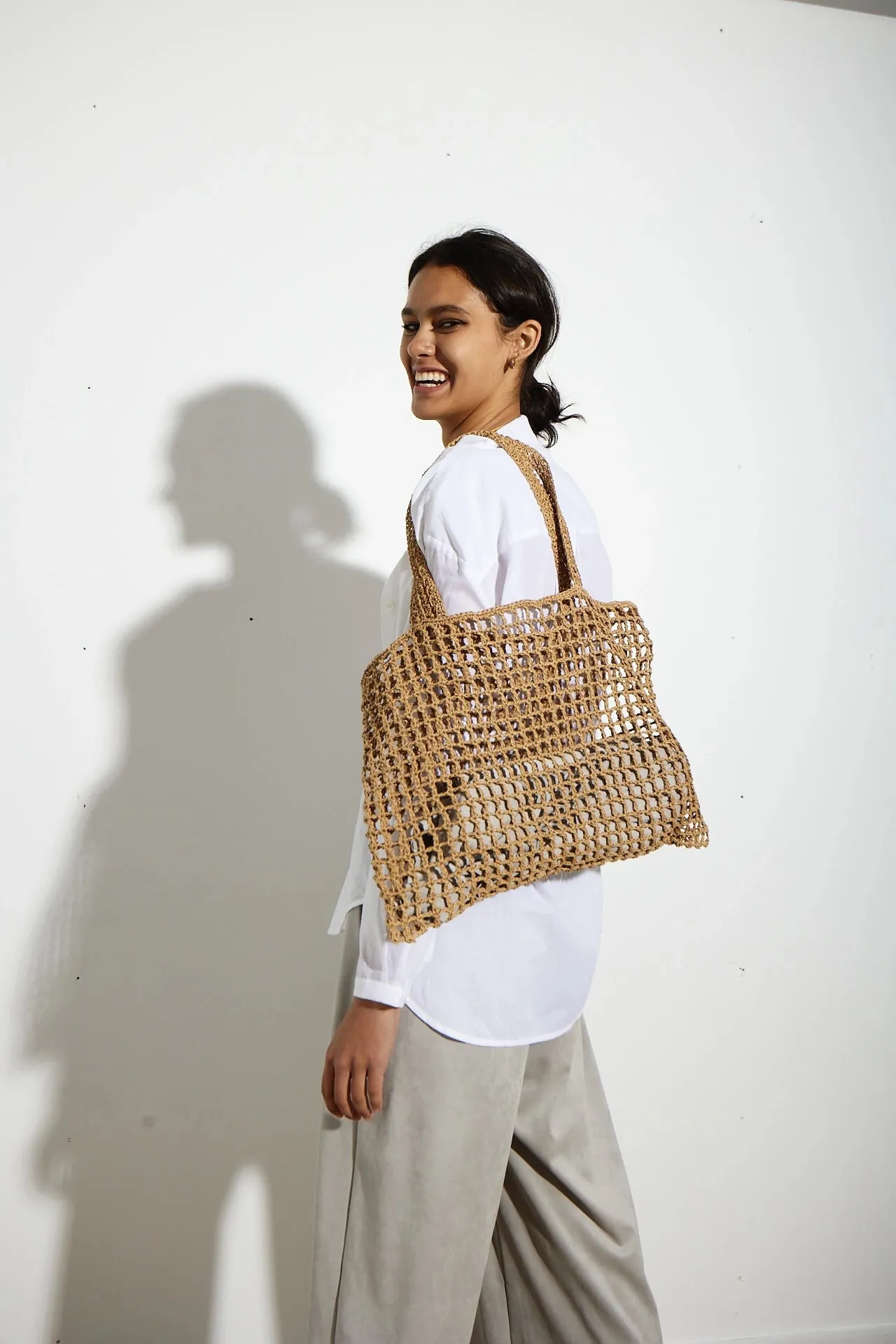 ITS THE LITTLE THINGS:  RAFFIA TOTE