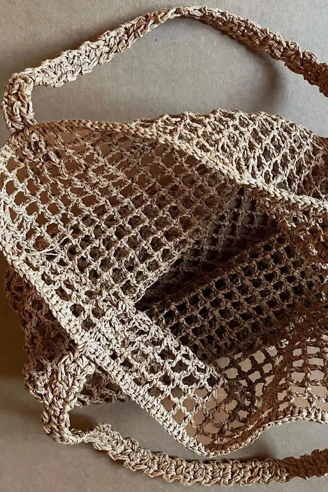 ITS THE LITTLE THINGS:  RAFFIA TOTE