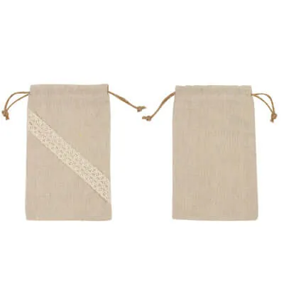 Jute Laced Drawstring Pouch