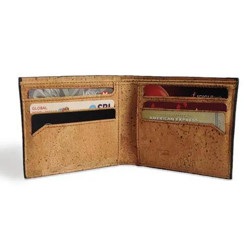 Kakapo Cork Wallet - Unique Unisex Slim Wallet for Men and Women - Green