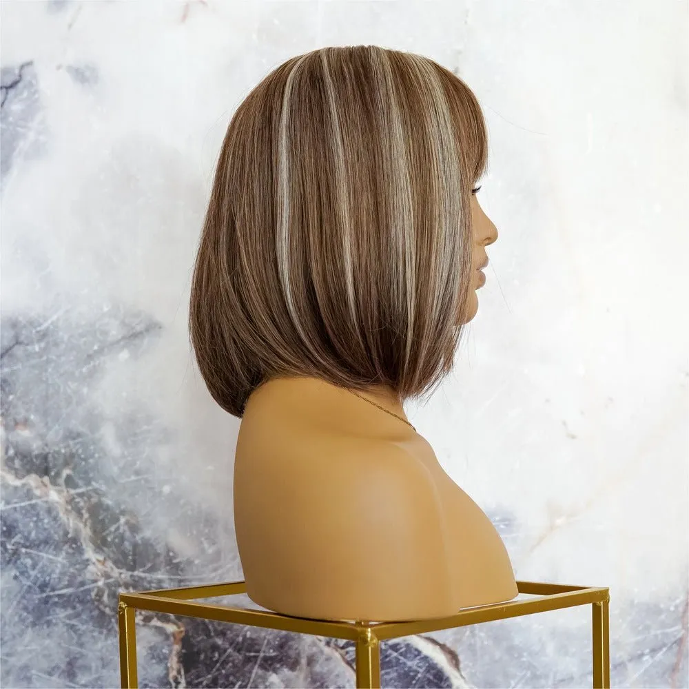 KIKI Blonde Highlights Fringe Wig